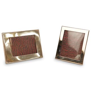 2 Vintage 10 karat Rose Gold Picture Frames