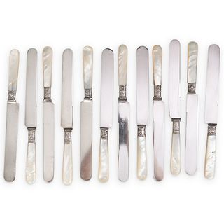 (12 Pc) Mother Of Pearl Butter Knife Set