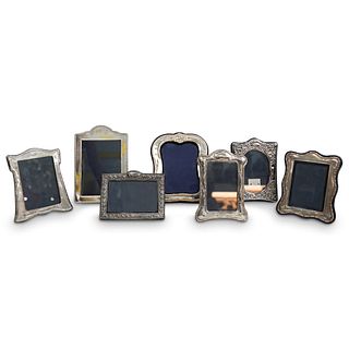(7 Pc) Sterling Picture Frame Grouping