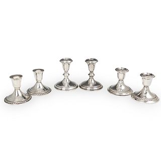 (6 Pc) Weighted Sterling Candlestick Grouping