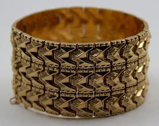 JEWELRY. 18kt Yellow Gold Articulated Bracelet.