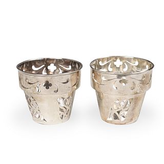Pair Of Sterling Candle Holders
