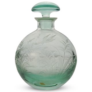 Moser Glass Etched Decanter