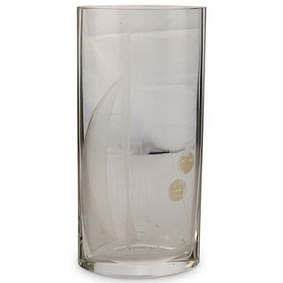 Kosta Boda Sailboat Glass Vase