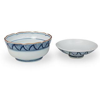 (2 Pc) Chinese Porcelain Set