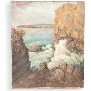 Charles Biesel (American, 1865-1945) Oil On Board Painting