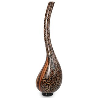 Large Mixed Hardwood "Swan" Vase