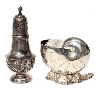 Victorian Silver Plate Spoon Warmer and Muffineer