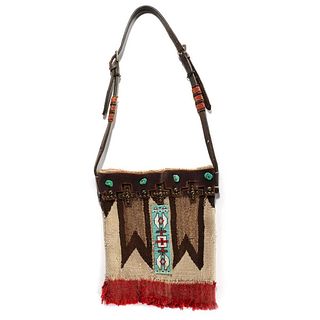 Southwestern Woven and Beaded Bag