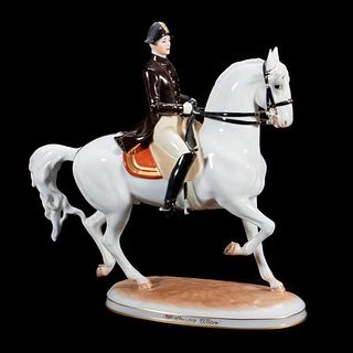 Vienna Porcelain Lipizzaner Figure Horse and Rider