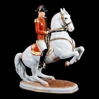 Vienna Porcelain Lipizzaner Figure of Horse and Rider
