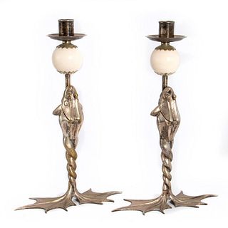 Pair of Anthony Redmile Influence Whimsical Candlesticks