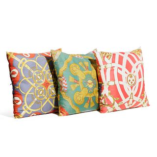 Hermès, Collection of three pillows