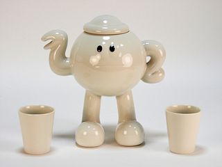 James Jarvis Teapot White Porcelain Sculpture
