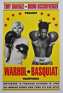 Andy Warhol Jean-Michel Basquiat Exhibition Poster