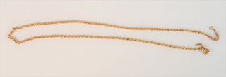 18K gold chain, lg. 30", 20 gr.