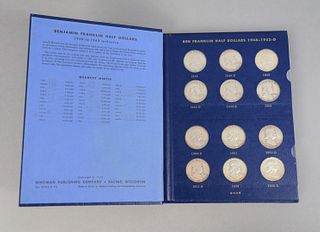 Franklin half set, 1948 - 1963, circulated to uncirculated.