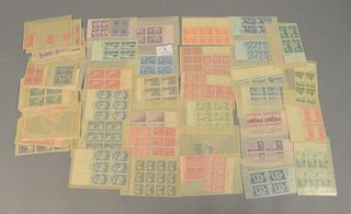 Group of blocks of various stamps.