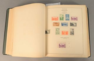 Large stamp album with many quality stamps, airmail and revenue, etc.
