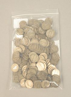 185 Silver War nickels. Provenance: The Vincent Family Collection, Fairfield, Connecticut.