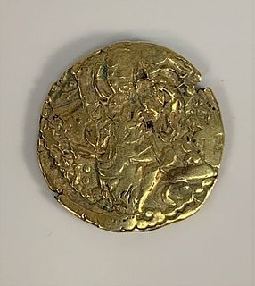 Early gold coin, European or Middle Eastern.