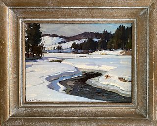 Aldro T. Hibbard,  "Winter Day, New England", courtesy of The Cooley Gallery