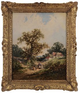 A Mid-19th Century Landscape Painting By James Meadows