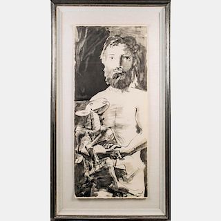 After Pablo Picasso (1881-1973) L'Homme au Mouton Lithograph
