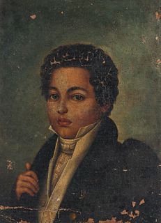 AN 18TH CENTURY CONTINENTAL SCHOOL PORTRAIT OF YOUTH
