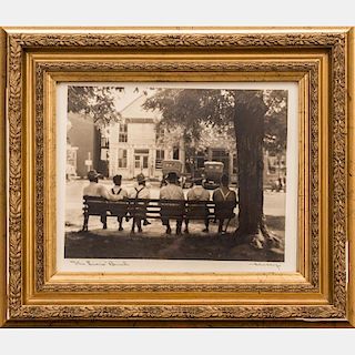 Frank Hohenberger (1876-1963) The Liar's Bench Photographic print