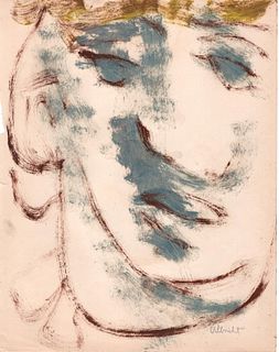 Oil Sketch  of Person, John Ulbricht 1940's