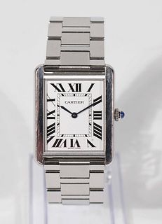 Cartier Large Tank Solo Stainless Steel Watch