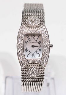 Delaneau Ladies Mother-of-Pearl & Diamond Watch