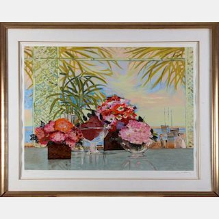 Michelle Jenny (20th Century) Harbor View Lithograph