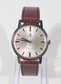 Vintage Omega Geneve Stainless Steel Manual Watch