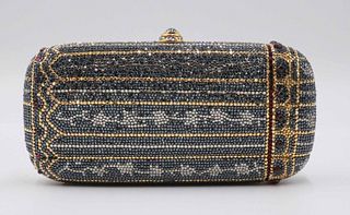 Judith Leiber Beaded and Cabochon Minaudiere