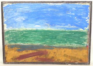 James LeChay, Oil on Paper on Board, Landscape