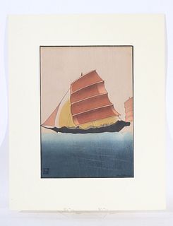 Japanese Woodblock Print, Lilian Miller, Junk