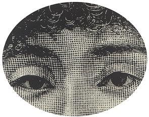 Fornasetti Face 10' Round Rug