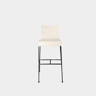 White Curved Bar Stool