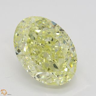 6.51 ct, Natural Fancy Yellow Even Color, SI1, Oval cut Diamond (GIA Graded), Unmounted, Appraised Value: $167,300 
