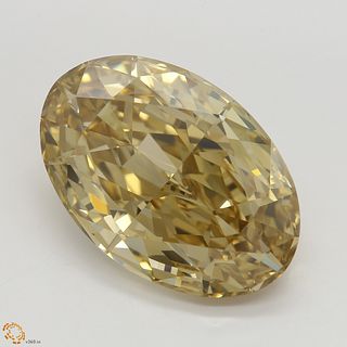 10.66 ct, Natural Fancy Brown Yellow Even Color, VVS1, Oval cut Diamond (GIA Graded), Unmounted, Appraised Value: $319,700 