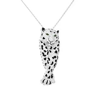 Cartier style Diamond Pendant Necklace