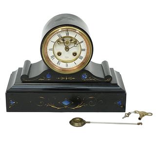 JW Benson London Slate Mantle Clock