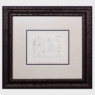 Dorothy Dehner (1901-1994): Untitled, from Nickel Drawing Series