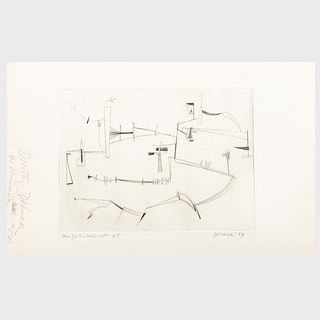 Dorothy Dehner (1901-1994): New York Landscape; and River Landscape IV