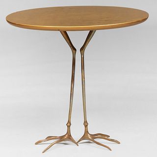 Giltwood and Bronze 'Traccia Table', Méret Oppenheim