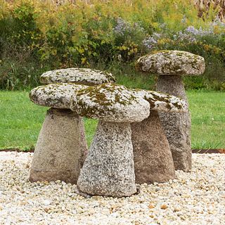 Set of Five English Staddle Stones 