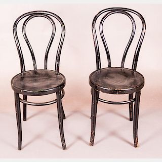 A Pair of Thonet Bentwood Chairs, 19th Century.