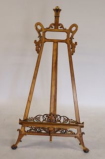Antique Carved And Gilt Decorated Artists Easel.